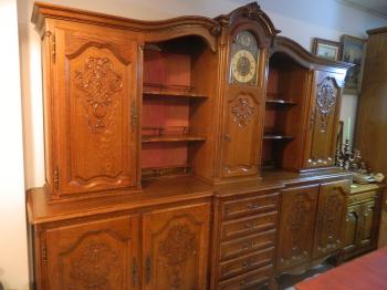 vitrina baroc lemn masiv stejar cu pendul incorporat]]]]]